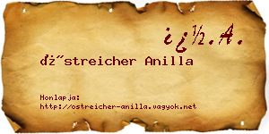 Östreicher Anilla névjegykártya